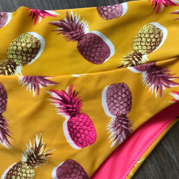 ASOS aerie Pineapple High Waisted Bikini Bottom - Picture 5 of 8